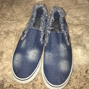 cool jean print shoes from Italy!